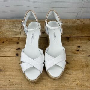 Stuart Weitzman - "Mirela II" Wedge Espadrilles - White - Size 10.5B